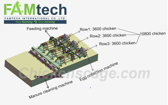 10,000 chicken house design plan