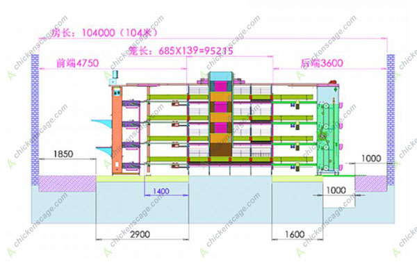 layout of 30000 layer farm