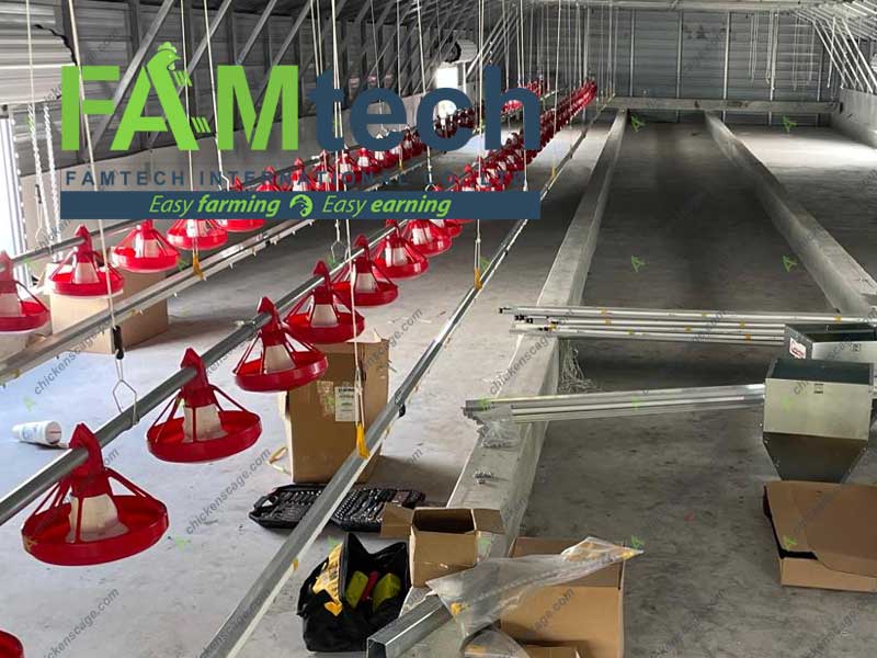 drinking line with nipple drinker