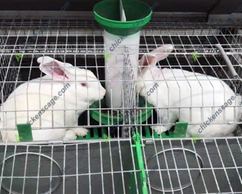 stackable rabbit cage makes feeding easier