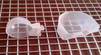 commercial quail cage accessories-drinker and sand cup